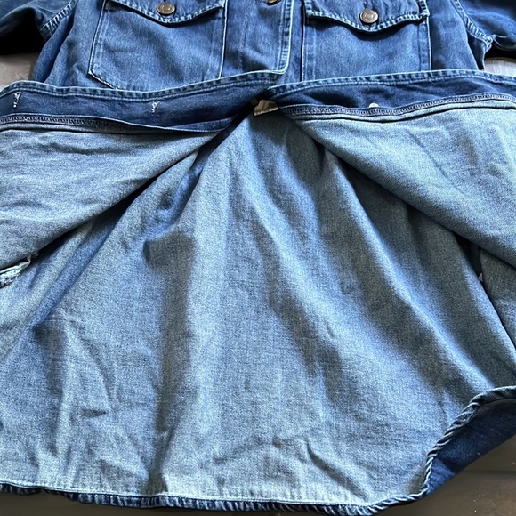 Antonio Melani Penelope Button Down Collar Detachable Belt Statement Shacket. - Picture 6 of 10